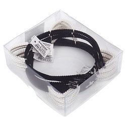 ободок чёрный для волос с ушками жемчуг 