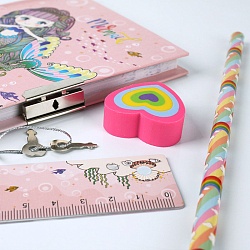 Набор канцелярский "Русалочка" 4 предмета ассорти