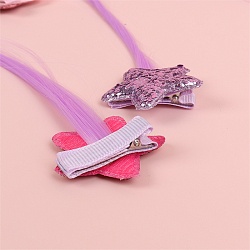 заколка-зажим для волос 2 шт. в наборе с прядью