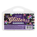 Маркеры акриловые с блёстками 12 цветов