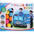 Палатка игровая детская "Полицейская машина" + 50 шаров. Игрушка