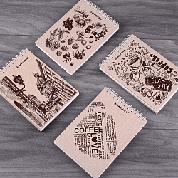 Блокнот 10*14см  80л крафт обложка на гребне