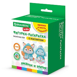 фигурка-раскраска "с магнитом"(2фигурки из гипса, краски,кисть"