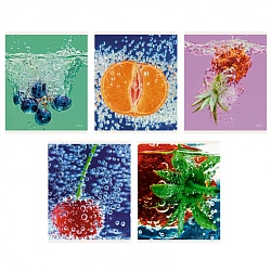 тетрадь  80л лин. "juicy fruits" обложка мел. картон