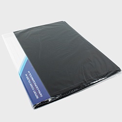 папка с пружинным скоросшивателем и карманом а4 чёрная