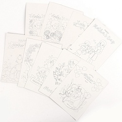 гравюра-раскраска мамин день