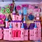 набор для девочки "замок принцессы" (кукольный замок+мебель+фигурки)