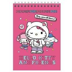 Блокнот А5  60л "Hello Kitty&friends" на гребне