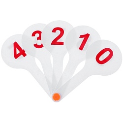 веер цифры (0-9) (касса)