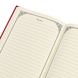 ежедневник а5 недатиров. 120л обложка бумвинил красный