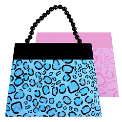 Блокнот-сумочка  8,5*12см 36 листов с леопардовым узором