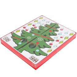 ёлочка 3d новогодняя деревянная зелёная