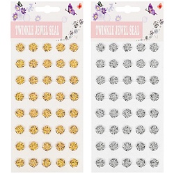 наклейки-стразы "цветочки"