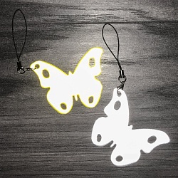 светоотражающий брелок бабочка
