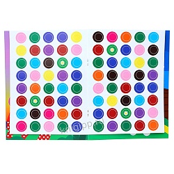 наклей кружочки. наклей по образцу 4л 21*16см 80 наклеек