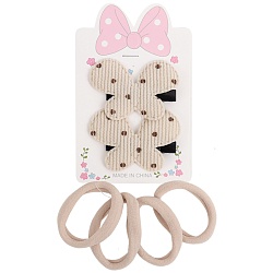 аксессуары для волос в наборе (2 заколки-зажима+ 4резинки)