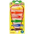 Мелки восковые  6цв. "Кроха" фигурные "Морковки" Луч