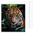 Тетрадь  48л линейка "Взгляд диких кошек" обложка цветная мелованная