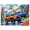 пазлы  100 элементов два джипа и вертолёт