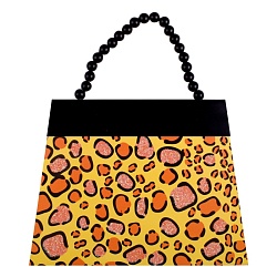 Блокнот-сумочка  8,5*12см 36 листов с леопардовым узором