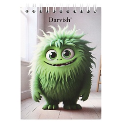 Блокнот 10*14см  60л  "Монстрики" на гребне