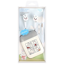 наушники с чехлом серые