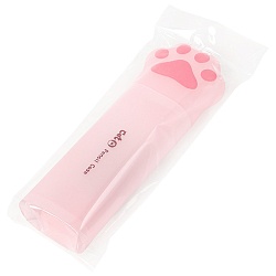 пенал-тубус пласт. "лапка" розовый