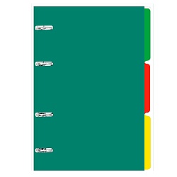 тетрадь на кольцах 120л "my notebook. no 4" обл.  цветной пластик