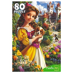 пазлы   80 элементов сказочные принцессы