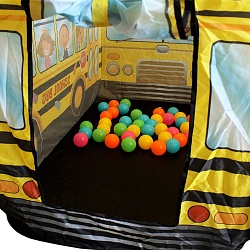палатка игровая детская "школьный автобус" + 50 шаров. игрушка (уценка)