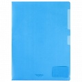 Папка-уголок А4 150мкм синяя