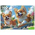 Пазлы  160 элементов Весёлые щенки корги