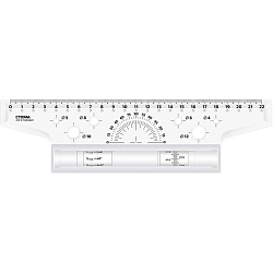 рейсшина  22см. металлический ролик стамм