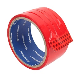 лента клейкая 48мм*25м красная (скотч) рб