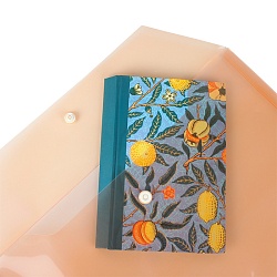 папка-конверт на кнопке а4 150мкм оранжевая