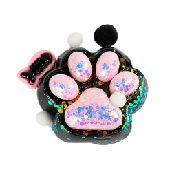 игрушка-антистресс "кошачья лапка с рыбкой" 7*6см