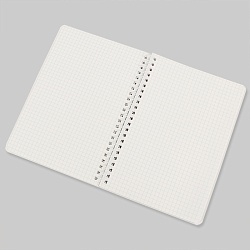 Блокнот 15,5*20,5см 60л на спирали в клетку "Девочка"