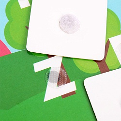 книга с липучками "фрукты и овощи".