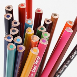 карандаши 24цв трёхгранный корпус