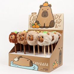 ручка шар. синяя  капибара