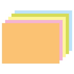 бумага а4  50л "pale" пастель 5цветов  80г/м2