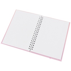 Блокнот 13*18см 48л на спирали в клетку "Девочка"