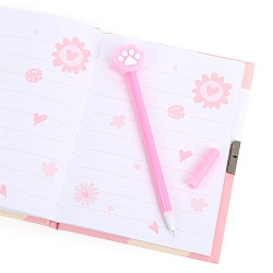 Блокнот A5  50л "Милые лапки" с ручкой гелевой синей               