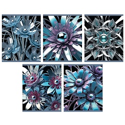 тетрадь  48л кл. "металлические цветы" обл. металлизация твин-лак