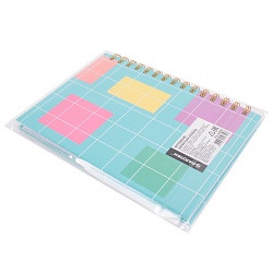 книжка записная  а5  80л  в клетку на спирали