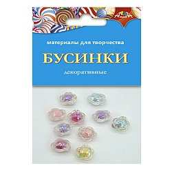 бусинки декоративные "звездочки" в пэт-упаковке
