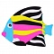 ластик "darvish" цветной "рыбка"