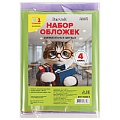 Набор обложек  4 класс "Darvish" (9шт/уп) 150мкм (в комплекте обложка для дневника)ЦветныеПрозрачные