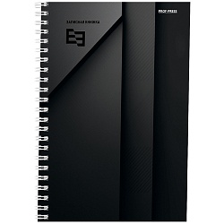 книжка записная  а5 100л "оттенки чёрного" на гребне