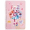 Блокнот 15,5*20,5см 60л на спирали в клетку "Девочка"
